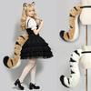 Furry Cosplay Tail Prop Tiger Cat Costume Handmade Plush Animal 700mm Soft Fluffy Convention Performance
