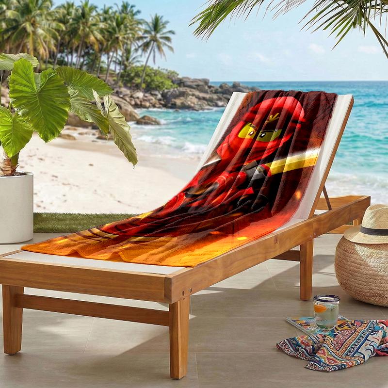 Ninja Fashion Beach Towel: Ideal for Summer Adventures Soft, absorbent and quick drying suitable for swimming and bathing