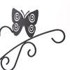 11.8inch Hanging Plant Bracket Hook Heavy Duty Black Iron Plant Hanger Bracket Rustic Home Decor for Flower Baskets Wind Chimes