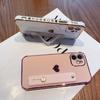 Side electroplated love wristband case 17Promax for Apple 16Pro mobile phone case 13/14/15 soft case XR