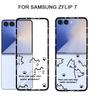 Prosty Line Kot Pies Przezroczyste Etui dla Samsung Galaxy Z Flip 7 ZFlip 7 5G Kreskówkowe Przezroczysta Pokrywa dla Samsung ZFlip7 Etui