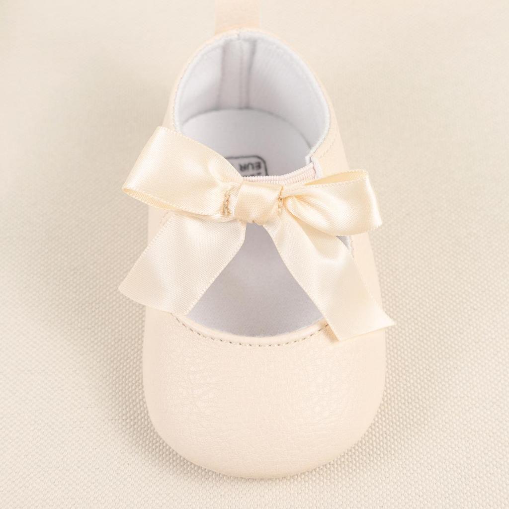 Baby Girl Princess Bow Walker Shoes - Spring Style for 0-1 Year Olds