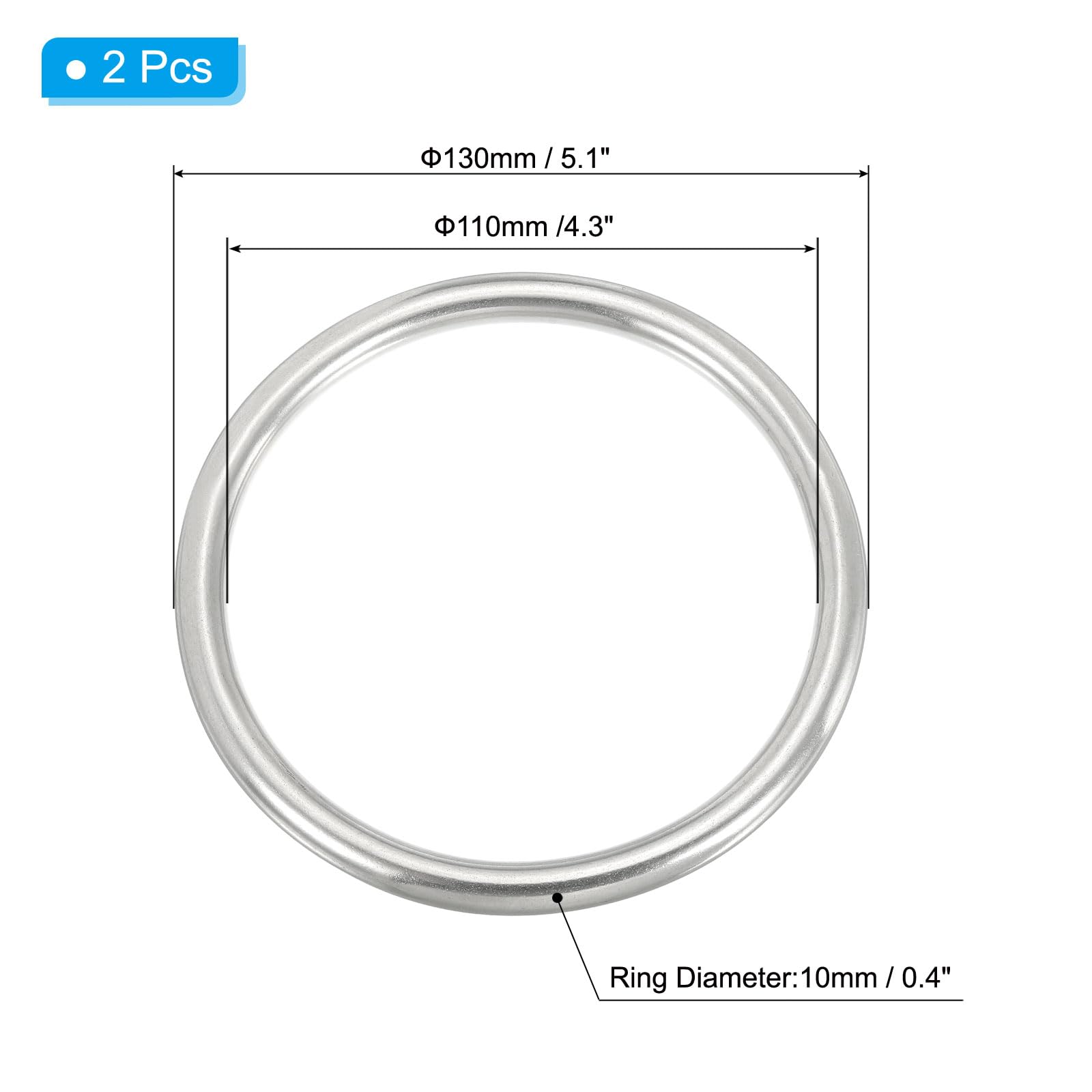 304 Anneaux Fendus En Acier Inoxydable 304 En Gros Pour Création De