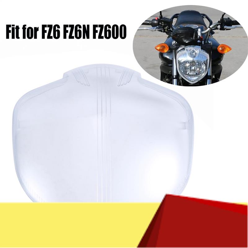 

Fit For Yamaha FZ6N FZ600 FZ6 2004 - 2009 Headlight Headlamp Housing Cover Replacement Parts-M53K прозорий