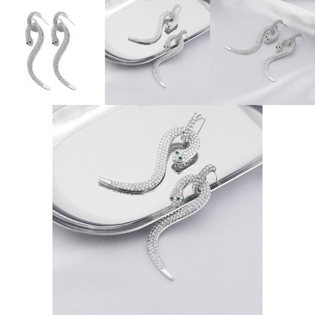 Elegant Alloy Snake Earrings For Women Trendy Zodiac Animal Design 2022 Winter Fashion