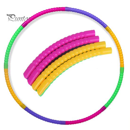 Detachable 50/60cm Colorful Plastic Hula Kids Children Fitness Sports Hoop Tool