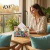 Concentration Training Toys DIY Faux Diamond Art Painting Tissue Box, Leather Desktop Holiday Gift for Craft Lovers Holder Pouch, 5D Rhinestone