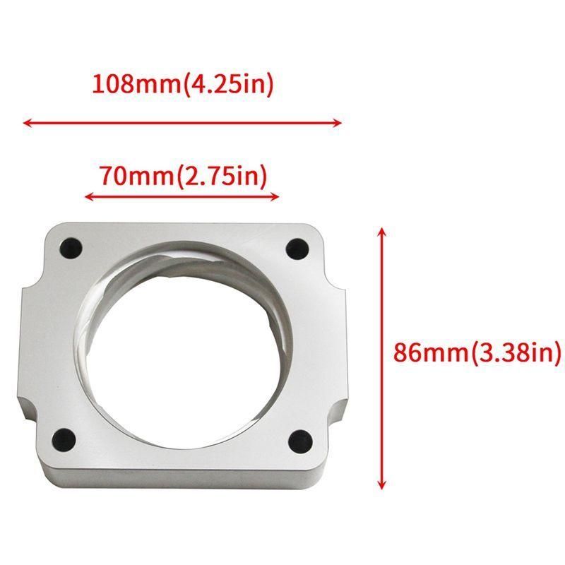 A65P-Car Throttle Body Spacer Kit For Ford F150 Mustang Expedition Lincoln 4.6L 5.4L1992-2011