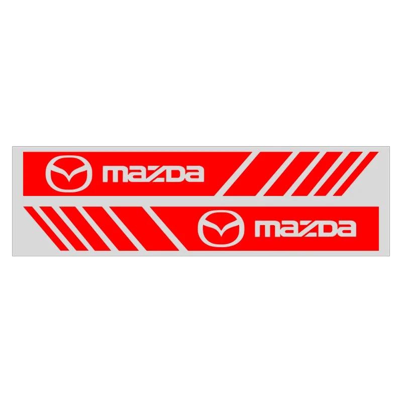 

2025 Hot 2pcs Car Badge Rearview Mirror Decoration Decals Stickers Auto Accessories for Mazda MS MPS 6 CX-3 Axela Atenza Demio C красный
