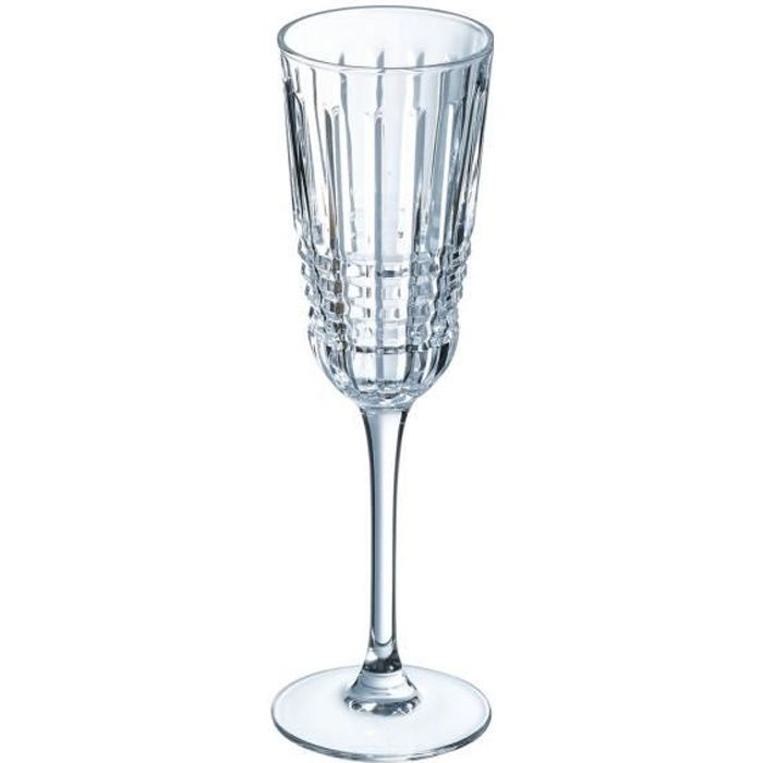 Flûtes à champagne 17cl Rendez-vous - Cristal d'Arques - Kwarx au design vintage Cristal Look