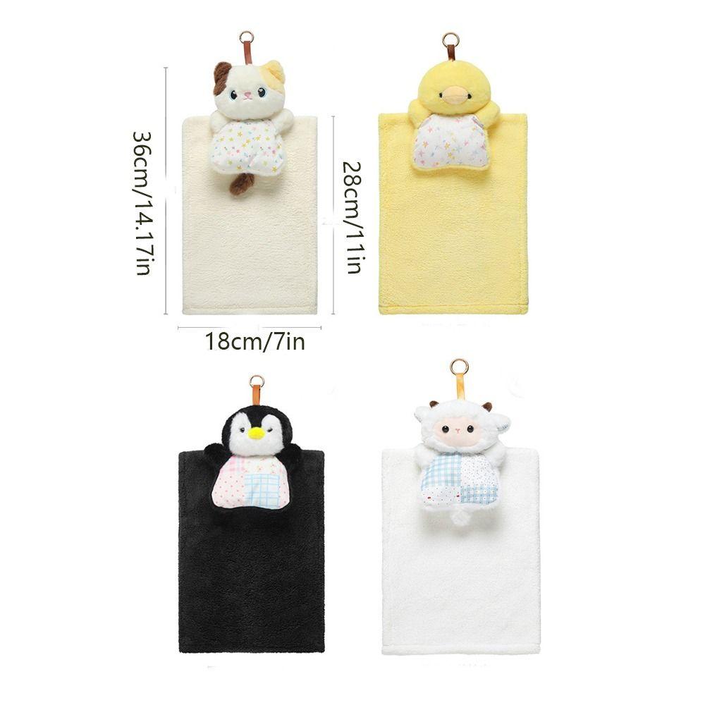 Cartoon Handkerchief Plush Cleaning Hand Cloth Kitchen Cute Wipe Cloth Cleaning Tool