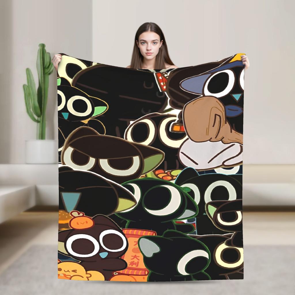 The Legend Of Hei Anime Blanket  Camping Flannel Throw Blanket For Living Room Soft Custom Quality Bedspread Birthday Present