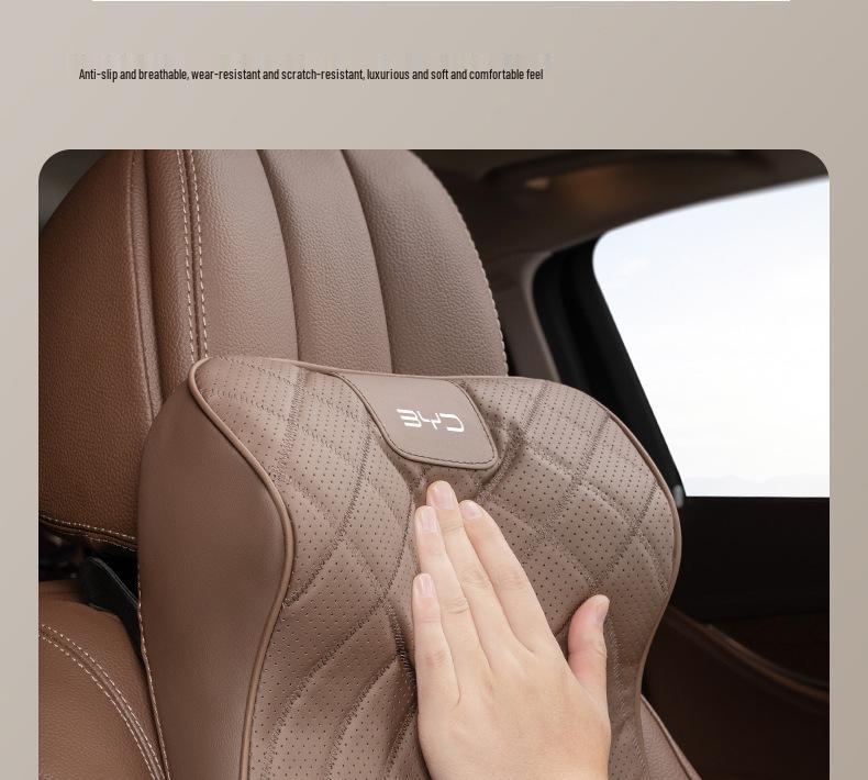 Kompatibles Nackenkissen & Lendenwirbelstütze für BYD Automodelle: Han DMI/EV, Siegel, Möwe, Fregatte