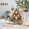 Christmas Gingerbread House Decor Acrylic Table Decor, Tree Ornaments, Decorative Standing Signs Waterproof Holiday Desktop Decorations for