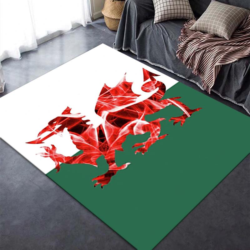 Y Ddraig Goch Carpet Rug For Living Room Bedroom Home Sofa Decorationkids Play Nonslip Floor Mat