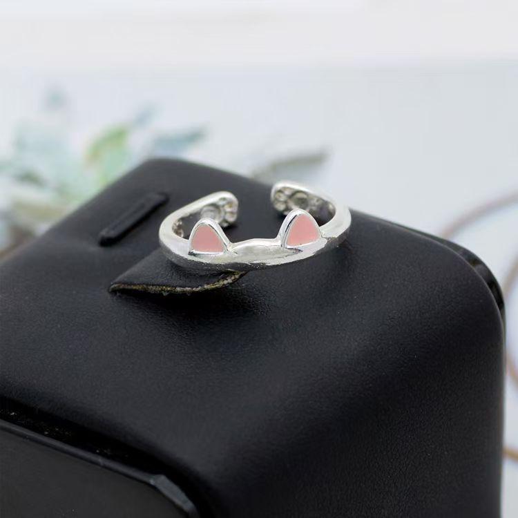 Adorable Cat Paw & Ear Adjustable Ring - Cute Japanese & Korean Fashion