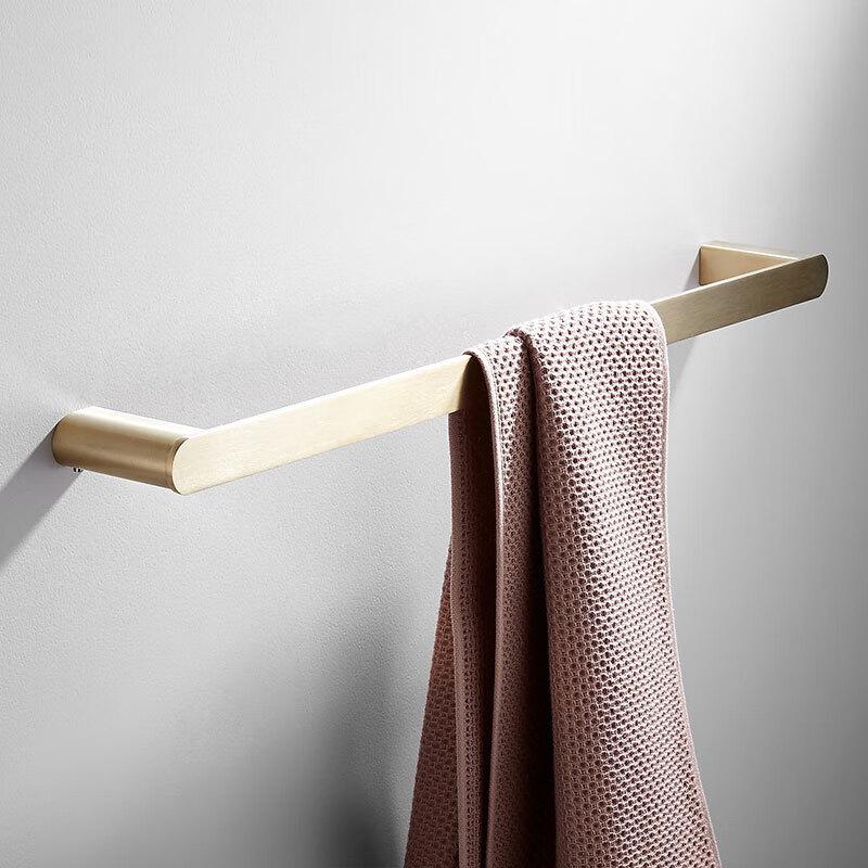 Helian Hongyi Gold Stainless Steel Single Towel Rack