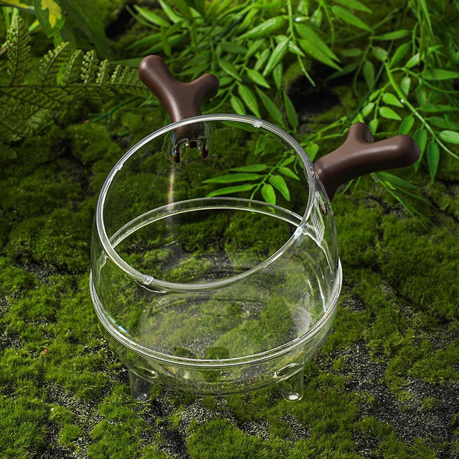 

Hamster Bathing Box for Small Pets, Shower Area Mice And Gerbils коричневий