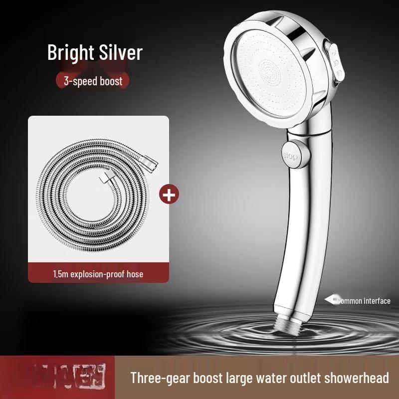 LANGZHIWEN High-Pressure Shower Head with Hose
