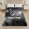 Linkin Park Druck Flanelldecke Gemütliche Leichte Plüschdecke für Bett Sofa Haushalt