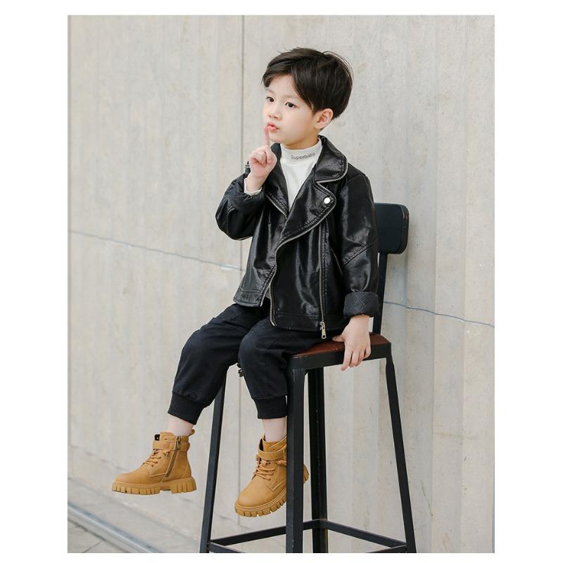 Mode lässig kinder einzigen stiefel herbst und winter neue Britischen stil kleiner junge baumwolle stiefel Martin stiefel