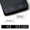 Digitale Kaffeewaage mit Timer, LED-Bildschirm, Espresso, USB, max. 3 kg, Gewicht 0,1 g, hohe Präzision, misst in Oz/ml/g, Küchenwaage