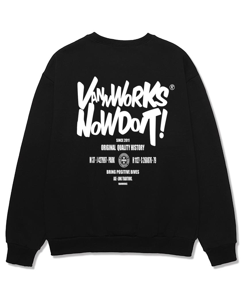 VANNWORKS Doit Large Oversized Sweatshirt (Vls0089) Black