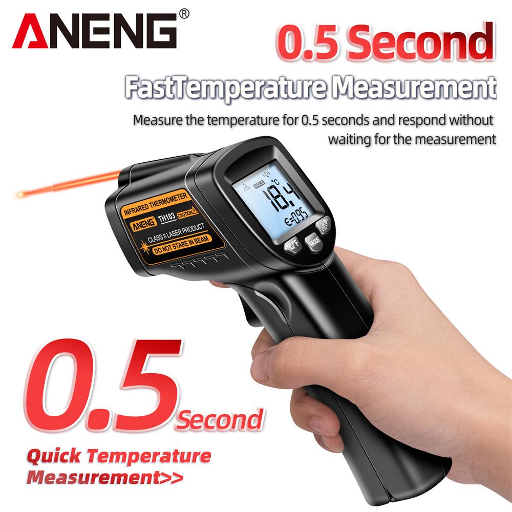 Gun ANENG TH103 Digital Display Screen Temperature Meter Non-contact ToolsInfrared Laser Thermometer Industrial Temparature