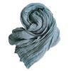 100% Linen Big Size Solid Color Super Large Size Shawl Plant Dyed Pashmina Long Linen Summer Scarves