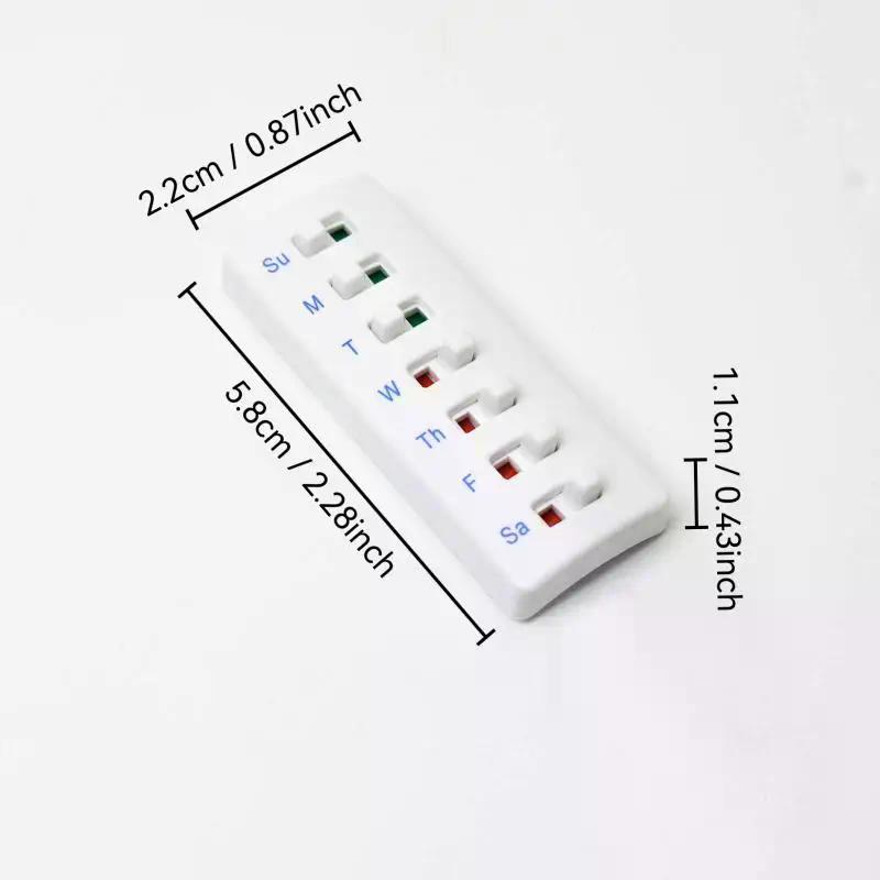 Reusable Medication Tracker & Color-Coded Reminder System Pill Organizer Attach To Vitamin Bottles Medication Schedule Tracker