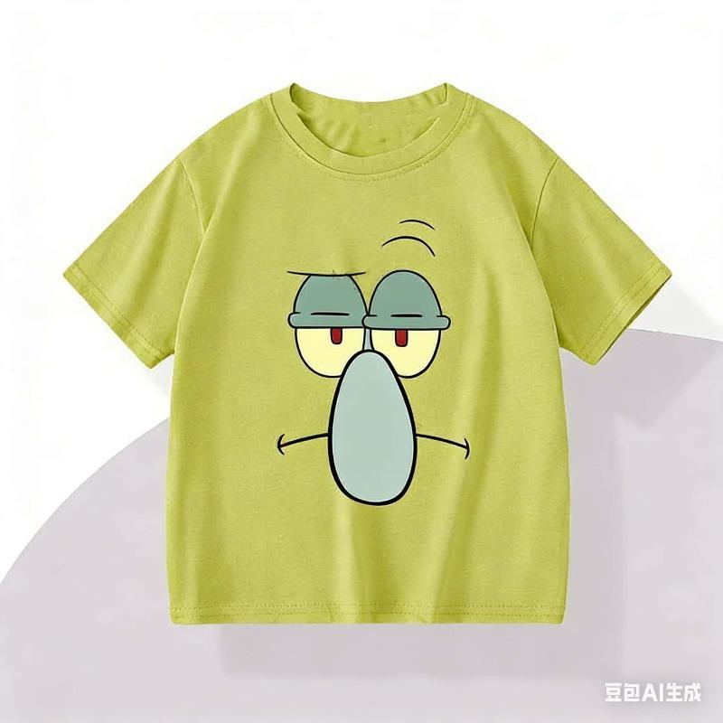 Girls Boys Sprunki Clothes Kids O-neck Short Sleeve Tees Toddler Cute Cartoon T-shirt Children's 3D Print Summer Casual T Shir
