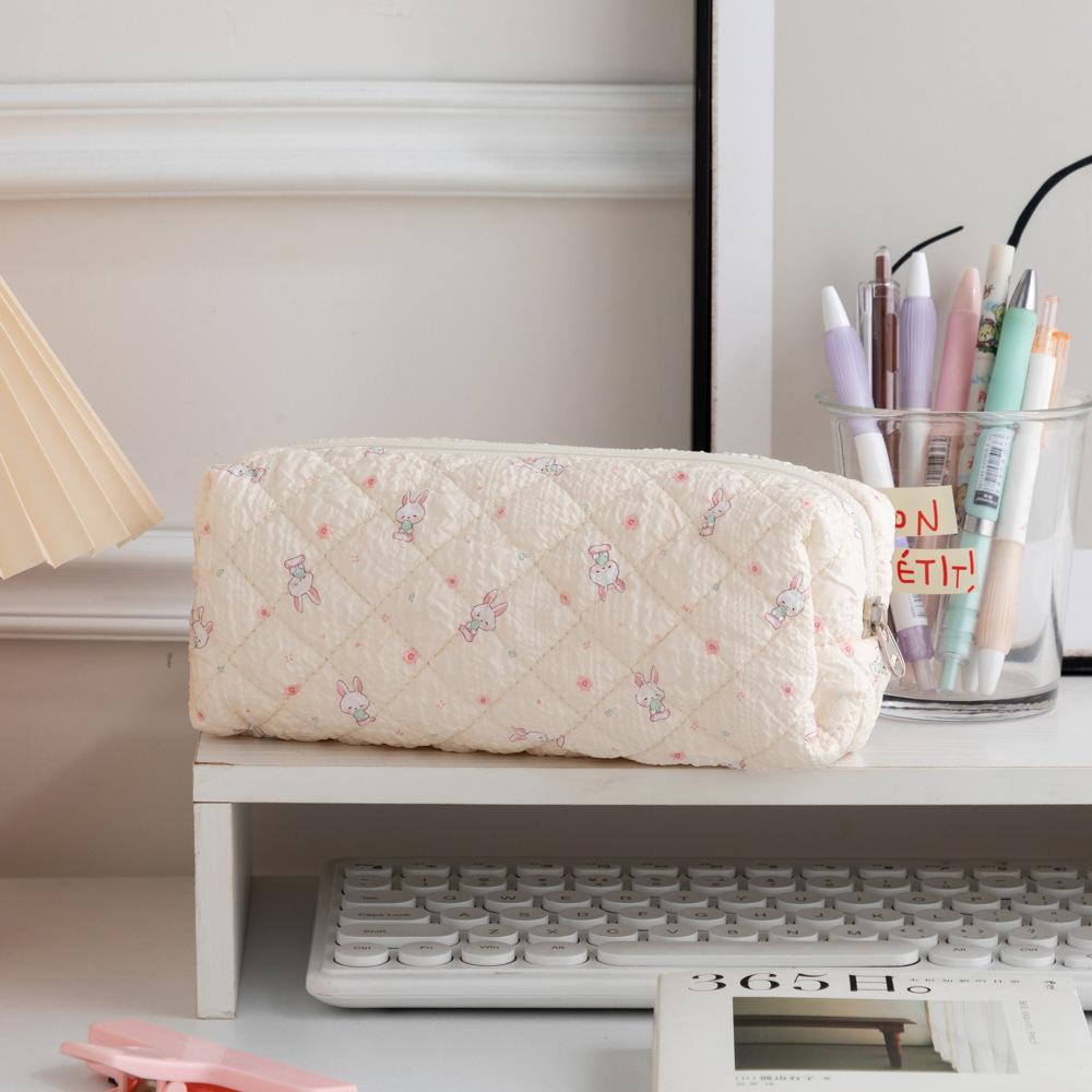 

Cute pencil case girl high-value finishing storage bag female student portable stationery bag