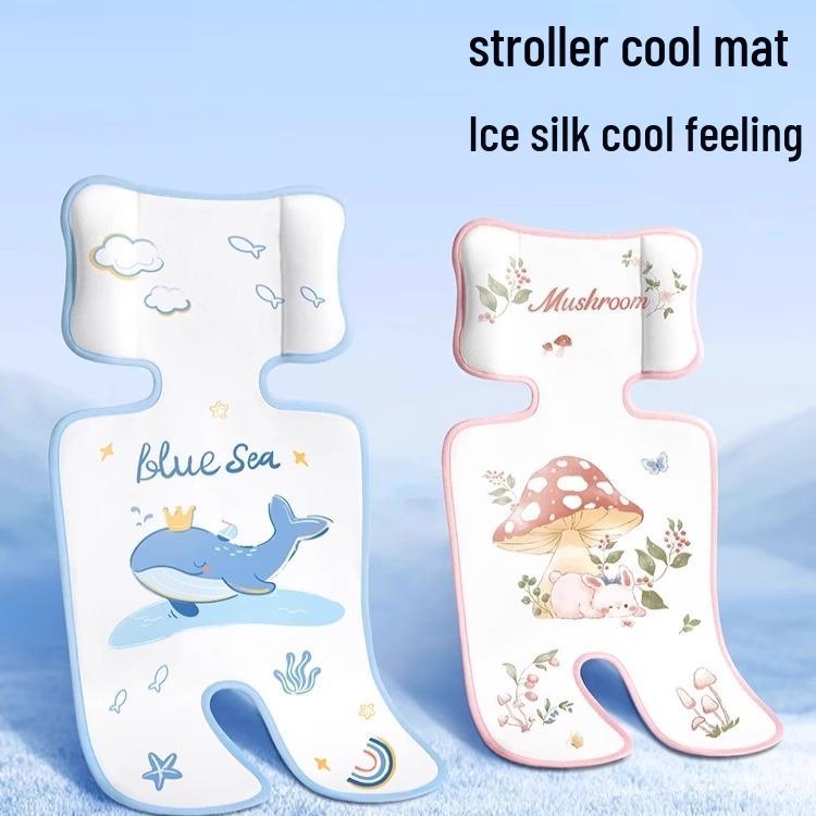 Universal Ice Silk Cool Mat for Strollers, Car Seats, and High Chairs. cm