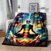 3D Chakra Printed Blankets Warm Flannel Blankets Soft and Comfortable Blanket Bed Linings Blankets for Beds Birthday Gift