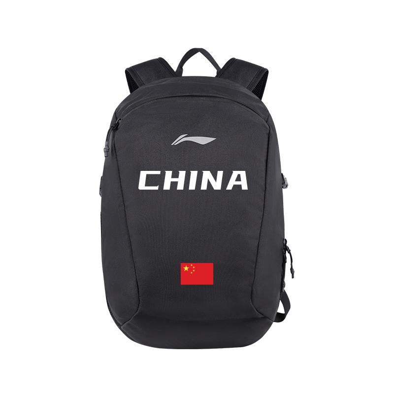 Li Ning Polyester Backpack Unisex Black YBSV151-4A1