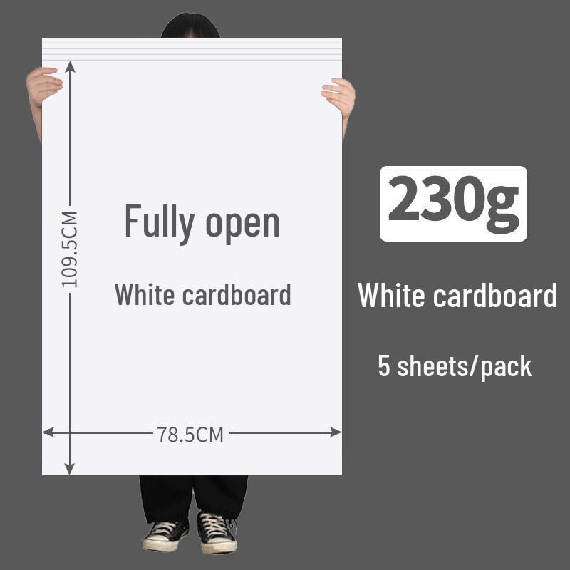 Thick White Cardstock Sheets for Drawing & Crafts - A3, A4, 2k, 4k, 8k Sizes