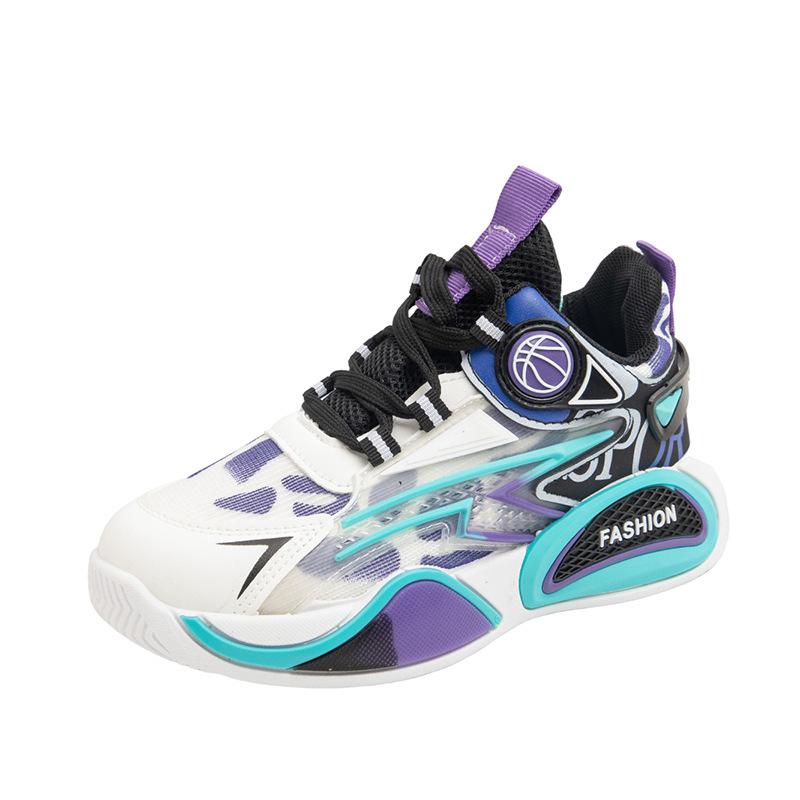 Jungen Basketballschuhe Kinder atmungsaktive Sportschuhe 2025 Frühling und Herbst neue mittelalte und ältere Kinder Mesh Laufschuhe Jungen Sneaker