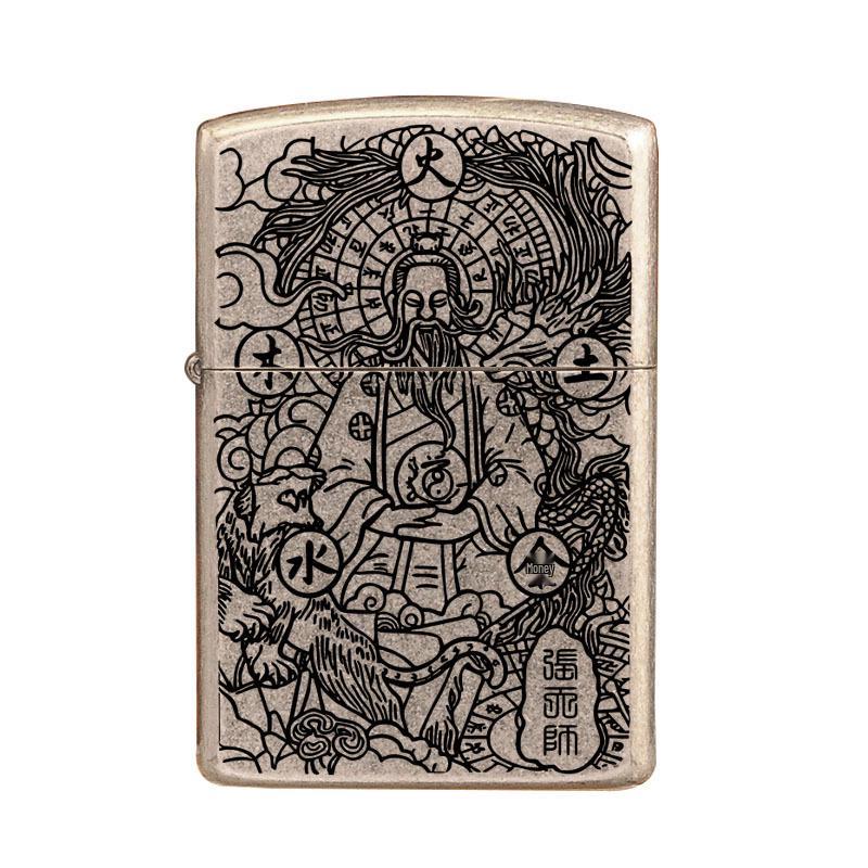 ZORRO Zhang Tianshi Series Windproof Kerosene Lighter: Thickened, Personalized Design - Perfect for Men's Gifts