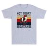 Jiu Jitsu Jesus Not Today Satan Funny Christian Gift Vintage Men's T-Shirt White Unisex T-Shirt
