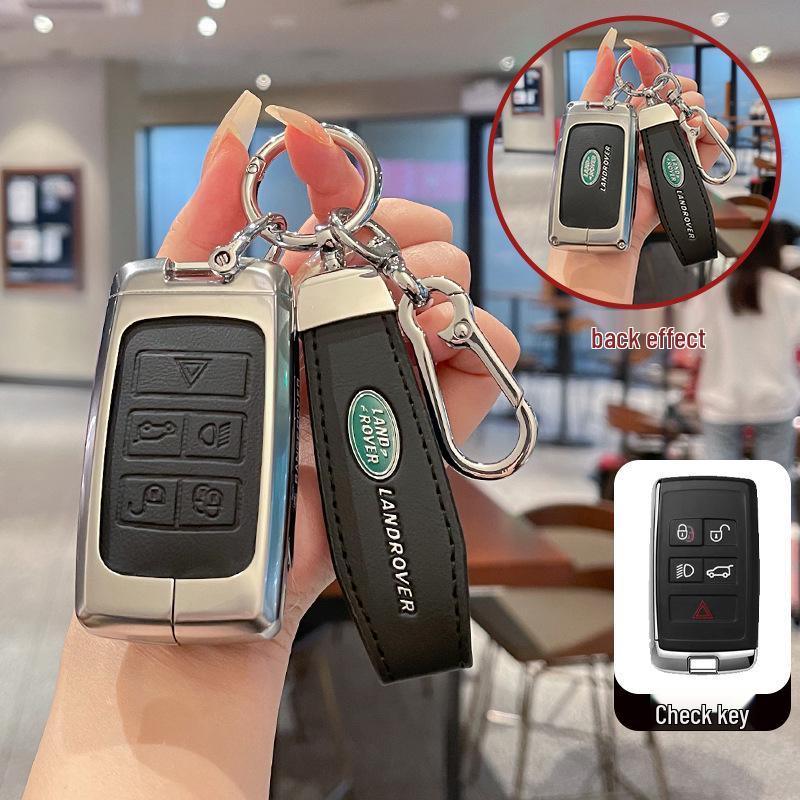 Metal Key Case for Land Rover Range Rover, Evoque, Discovery 4/5, Velar, Sport, Freelander 2