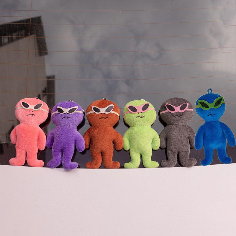 Funny Alien Plush Keychain - Cute Korean Star Bag Ornament