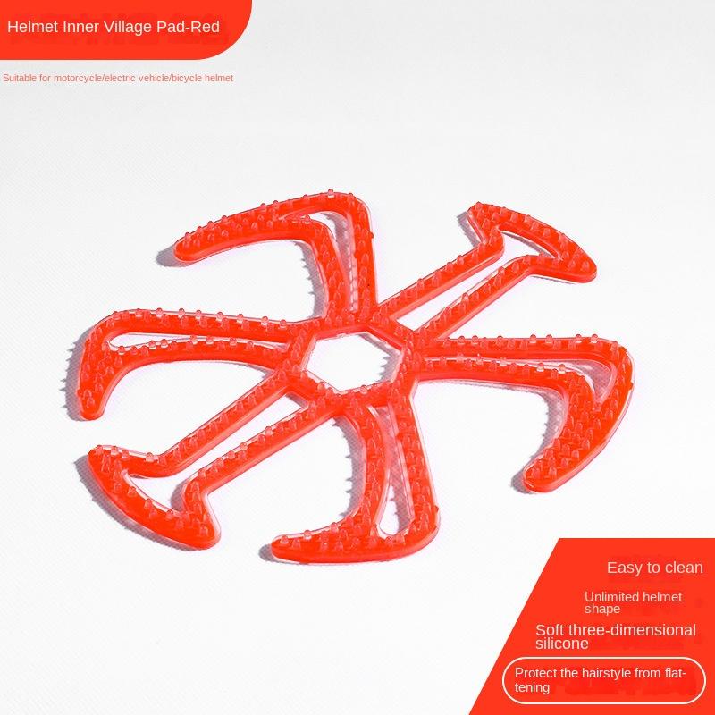 Flexibles Helm-Anti-Verformungs-Innenpolster aus Silikon, belüftetes Helm-Innenpolster, Helmpolster, Motorrad-Fahrradhelm-Zubehör