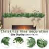 Simulovaná viničová svadobná dekorácia Listová viničová zelené rastliny Husté listy vinič