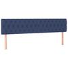 Box Spring Bed with Mattress Blue 120 x 190 cm Fabric