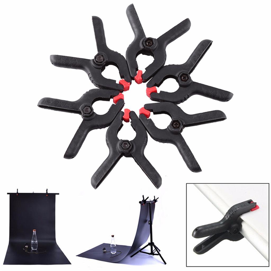 6pcs Photo Studio Clips Spring Clamps for Photography Backdrop Background Stand Clips