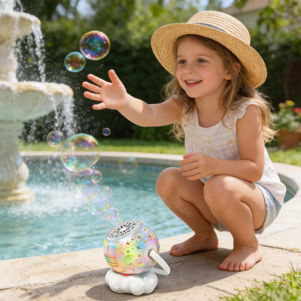 Automatic Cartoon Animals Bubble Machine For Kids Electric Soap Bubble Toy Summer Outdoor Toys For Children