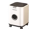 Trash Can Garbage Bin Decorative Modern Paper Basket Movable Wastebasket for Sunroom