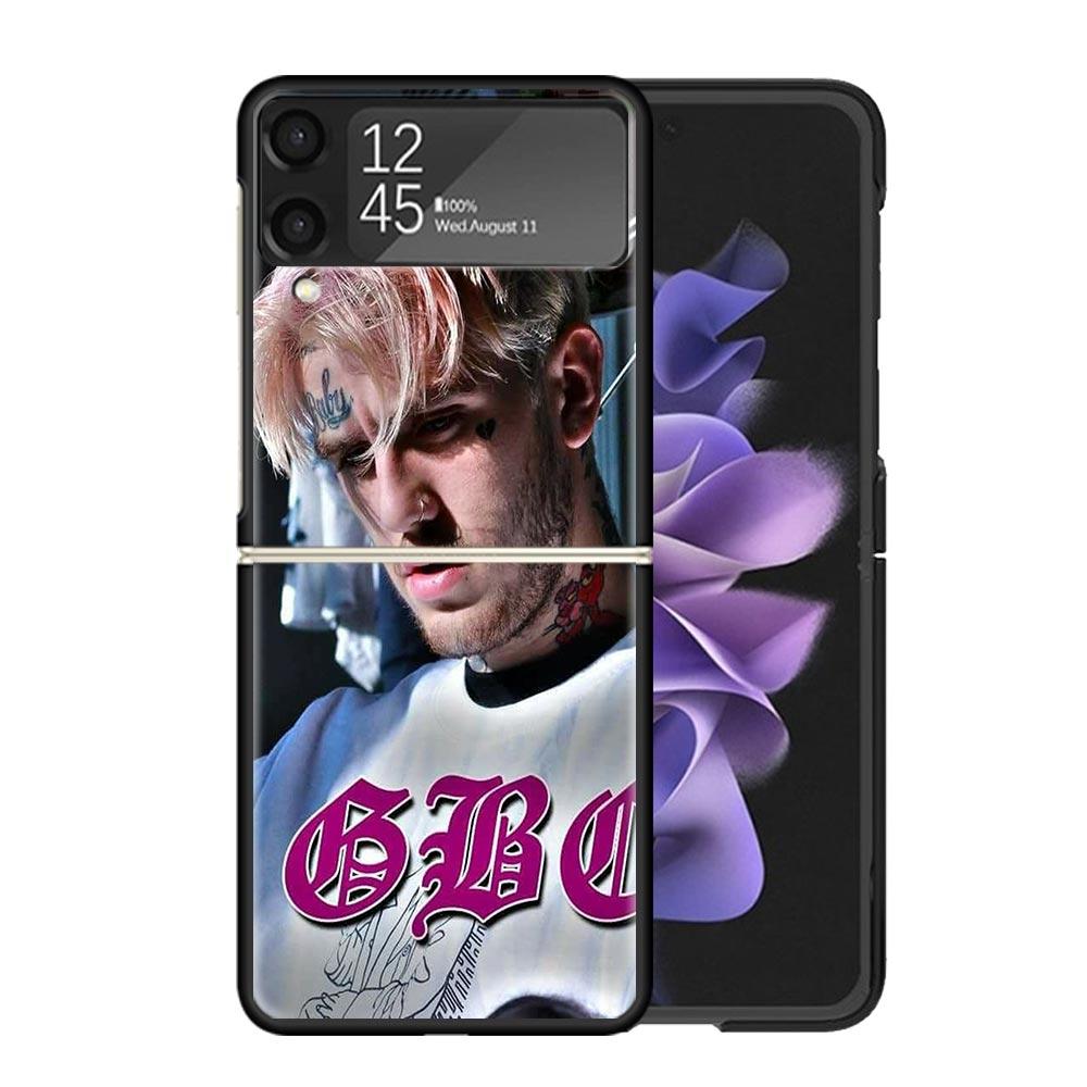 Lil Peep Singer Cases For Samsung Galaxy Z Flip 4 5 6 7 3 Z Flip7 Flip6 Flip4 Flip5 Flip3 5G Hard Shockproof Fundas Cover Galaxy