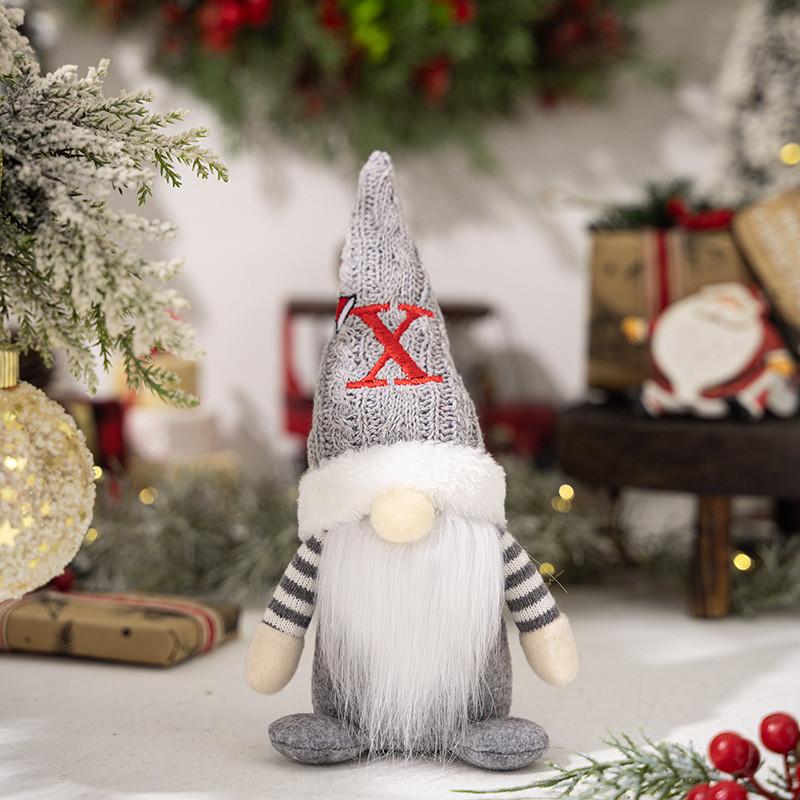 Adorable Christmas Gnome Figurine With Knitted Hat Perfect For Festive Decor