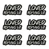 10pcs /Lots Letter Slogan Embroidered Patch Black Iron On Patches For Clothing Thermoadhesive Patches Jackets Hats Backpack Diy 